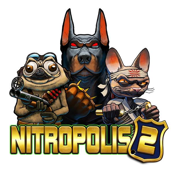 Nitropolis 2 gokkast — Sgt. Nitro Wolf betreedt de stad