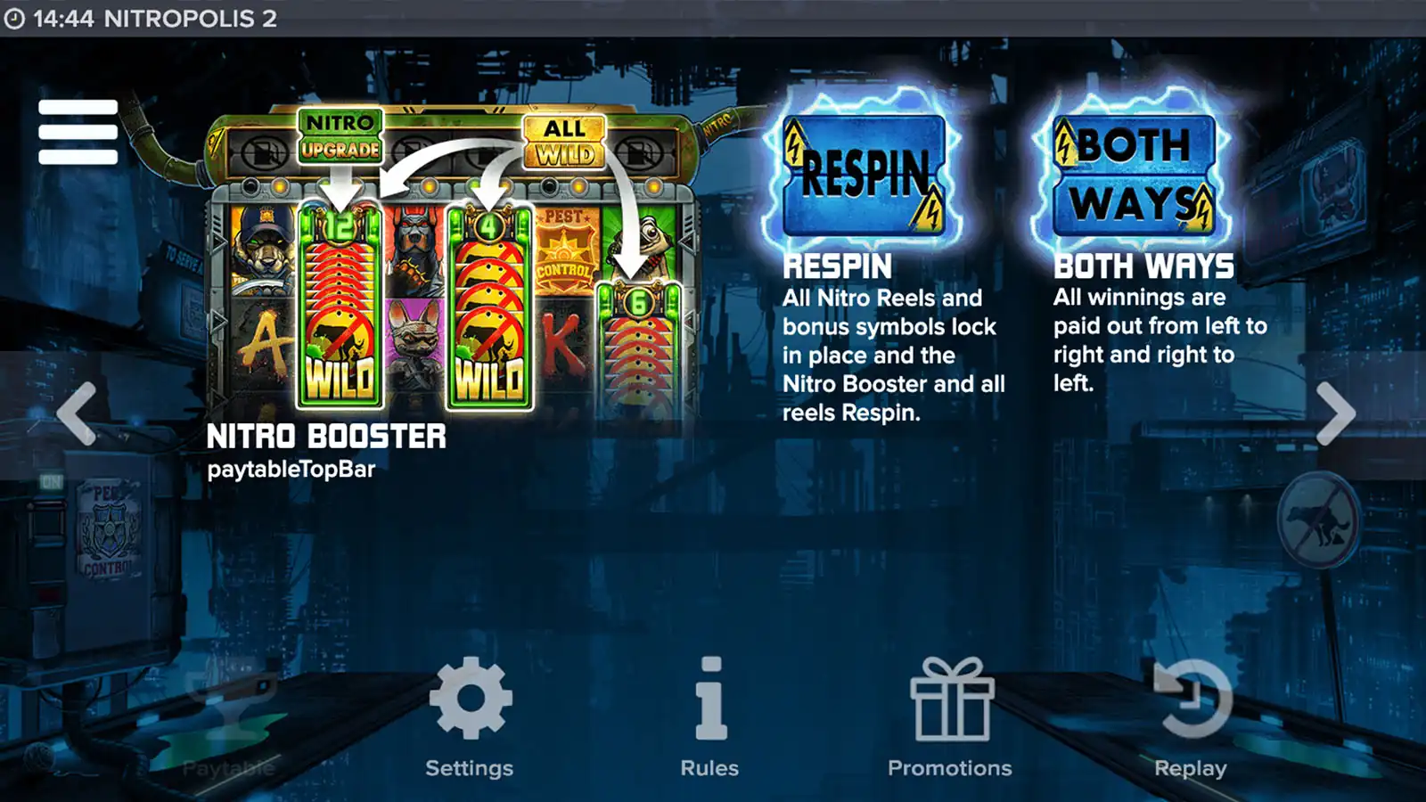 Nitropolis 2 Respin both ways