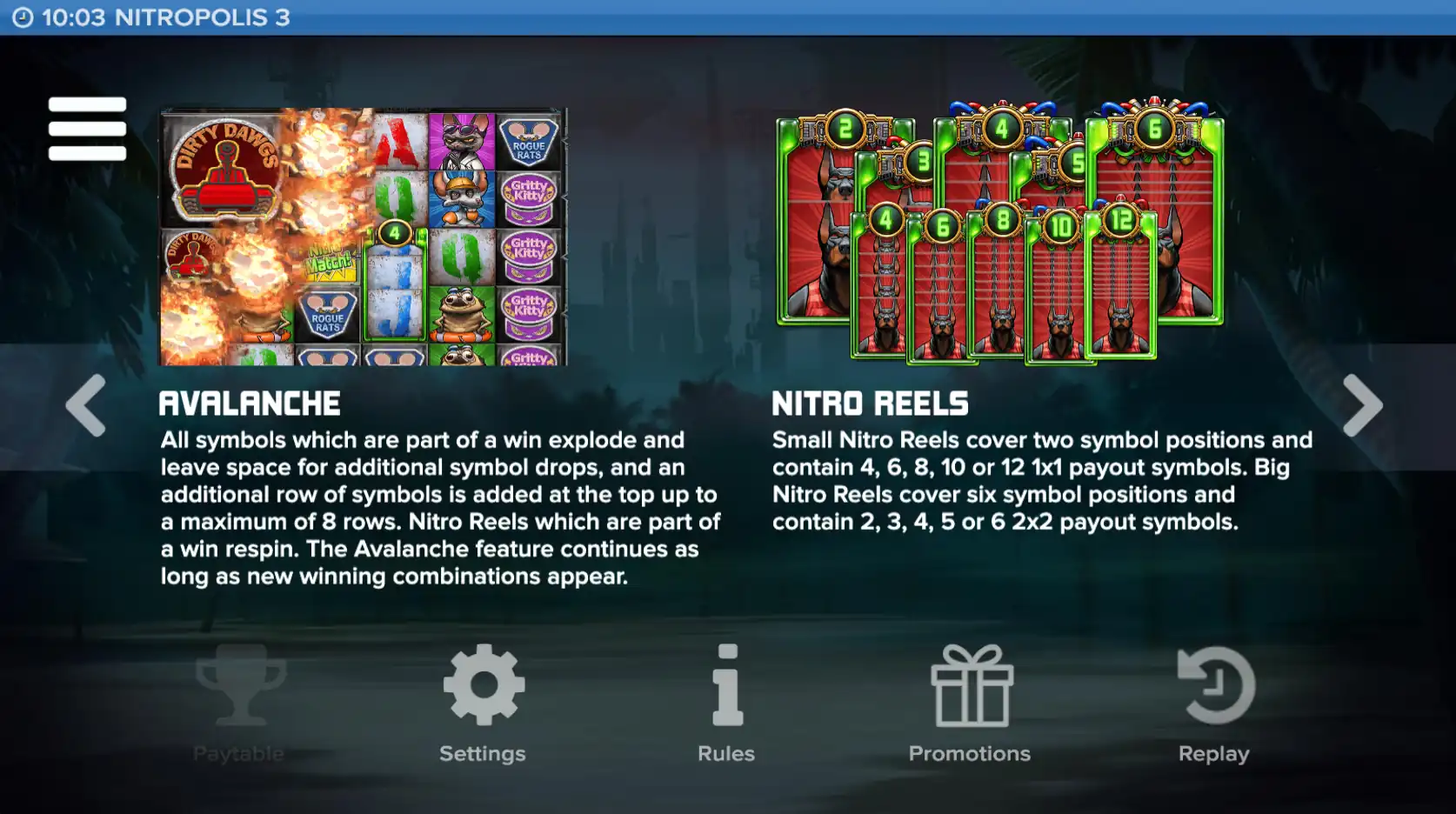Nitropolis 3 Avalanche en Nitro Reels