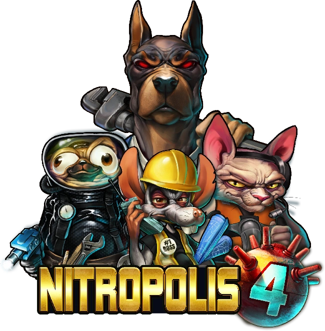 Nitropolis 4 gokkast — olieplatform met Nitro Multiplier