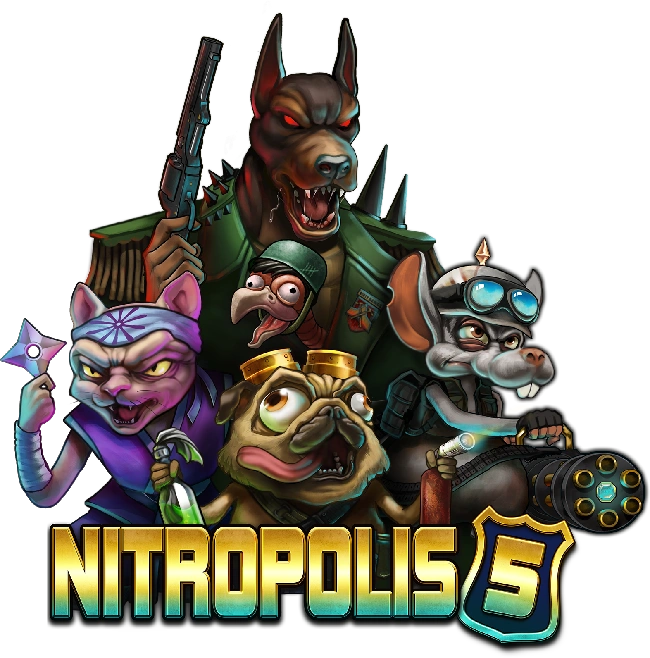 Nitropolis 5 gokkast — Boss Battle eindgevecht tegen Nitro Wolf