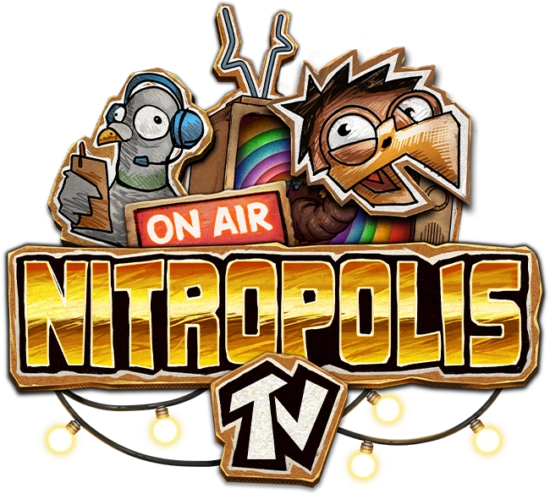 Nitropolis TV gokkast — gier wil tv-ster worden, Nitro Reels in een eigen rij boven het grid