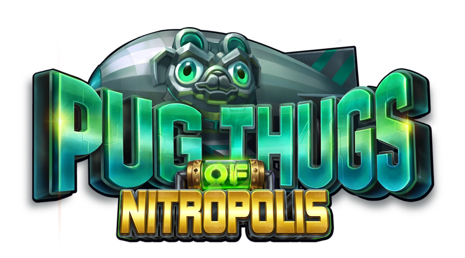 Pug Thugs of Nitropolis gokkast — 6x6 grid met winlijnen vanaf alle vier de zijden