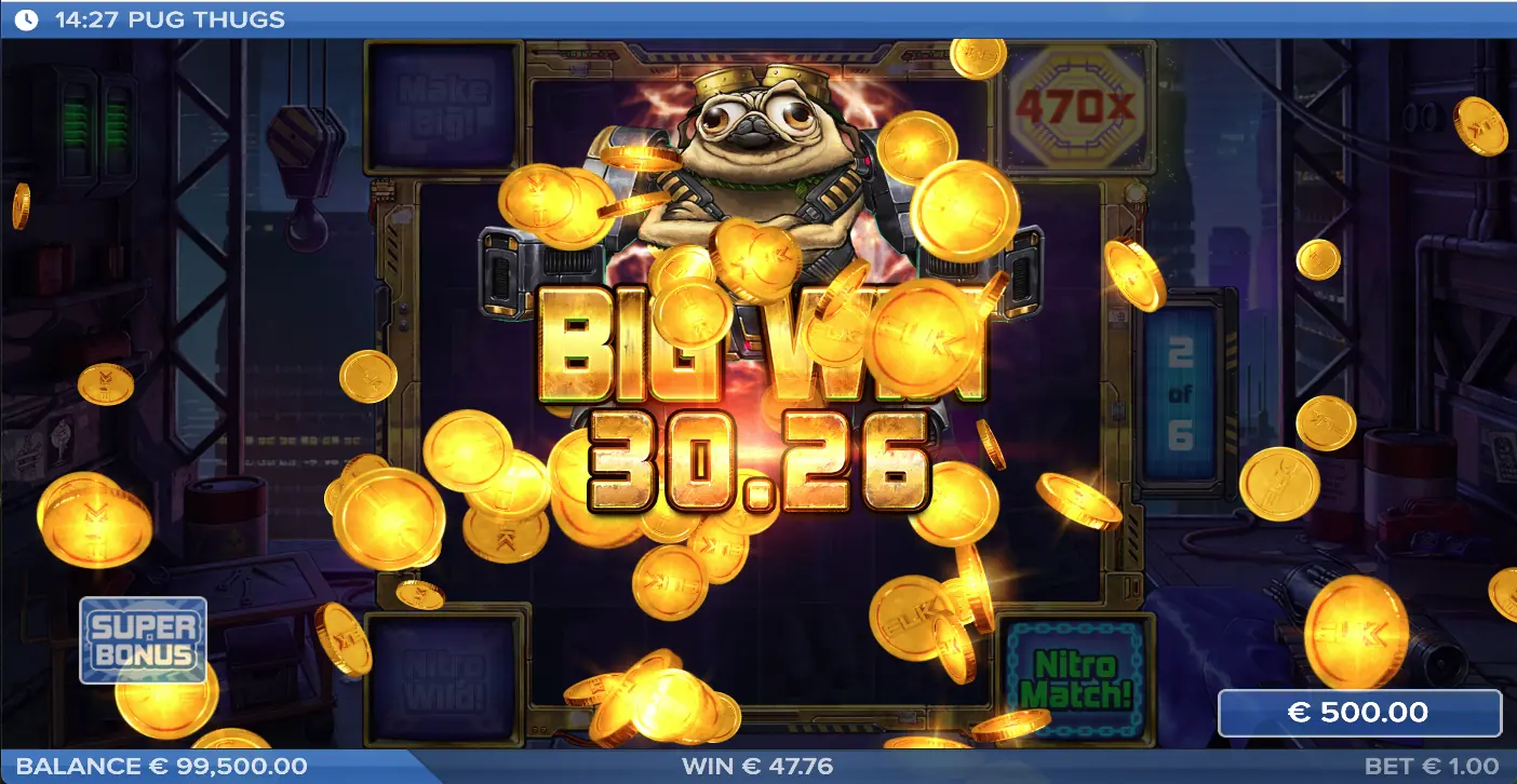 Pug Thugs Big Win met hoge uitbetaling